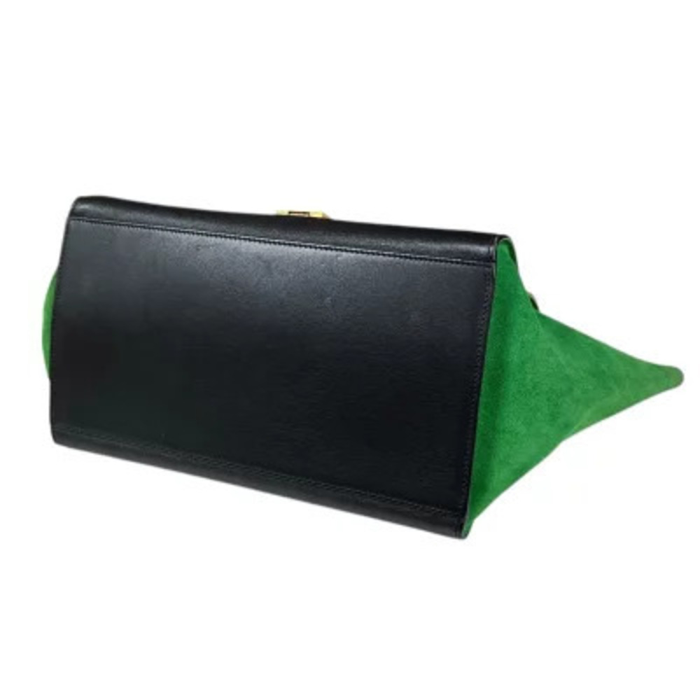 Celine Trapeze Shoulder Bag Leather Black - Picture 5 of 8